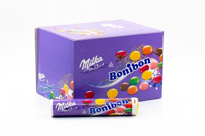 Шоколадное драже Milka Bonibon тубус 24,3 гр