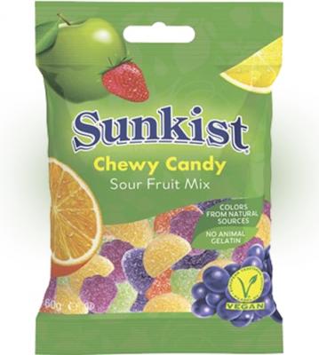 Мармелад жевательный Jelly Belly Sunkist Кислые Фрукты 60 гр