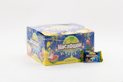 Жевательная резинка Кислошок с начинкой арбуз-дыня (Россия) 4г