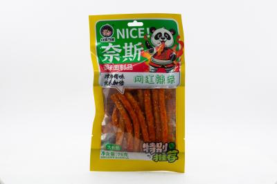 Острые мучные снеки Дандзя (латяо) со вкусом грудинки барбекю (Китай) 76г